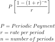 Number of Periods on Annuity Formula